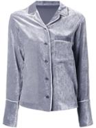 Le Ciel Bleu 'loose Velvet' Shirt, Women's, Size: 36, Grey, Polyester