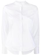 Peserico Band Collar Shirt - White