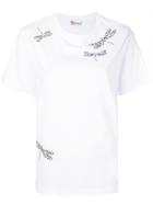 Red Valentino Stud Embellished T-shirt - White