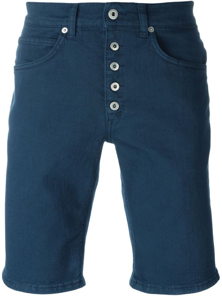 Dondup Bermuda Shorts, Men's, Size: 31, Blue, Cotton/spandex/elastane