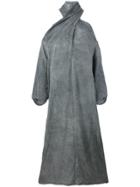 Lost & Found Rooms Long V-neck Dress - Grey