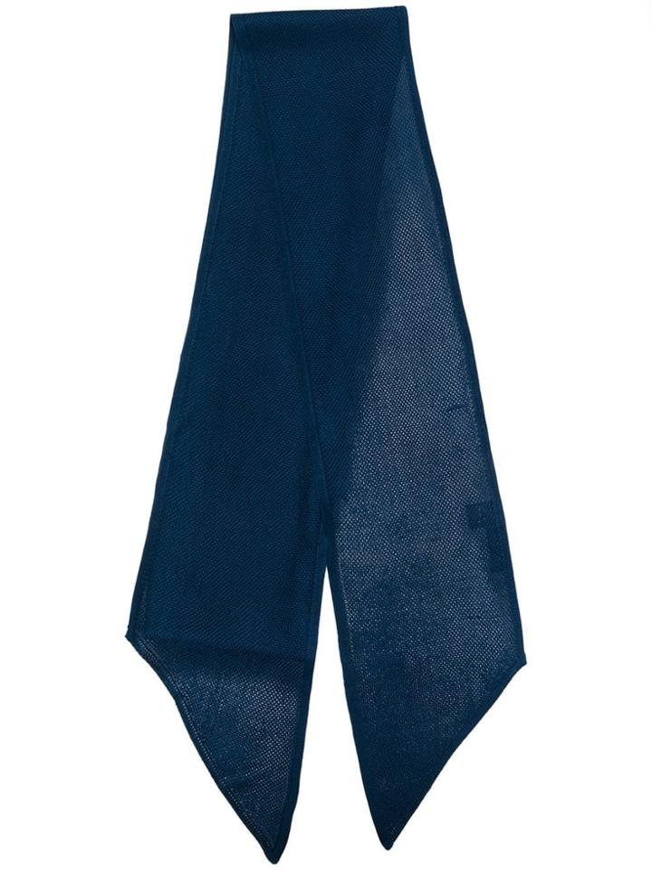 Tom Ford Mesh Knit Scarf - Blue