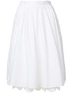 Prada Scalloped Hem Skirt - White