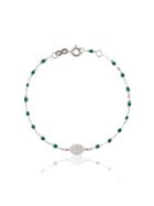 Gigi Clozeau Green Madone Diamond And White Gold Bracelet