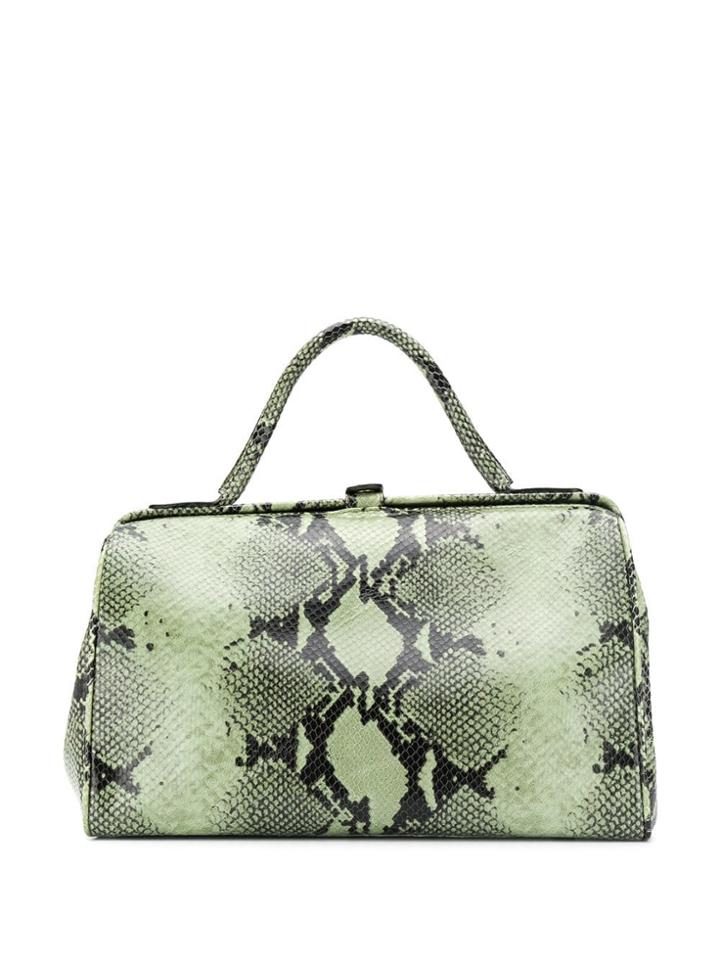 A.f.vandevorst Python Pattern Tote Bag - Green