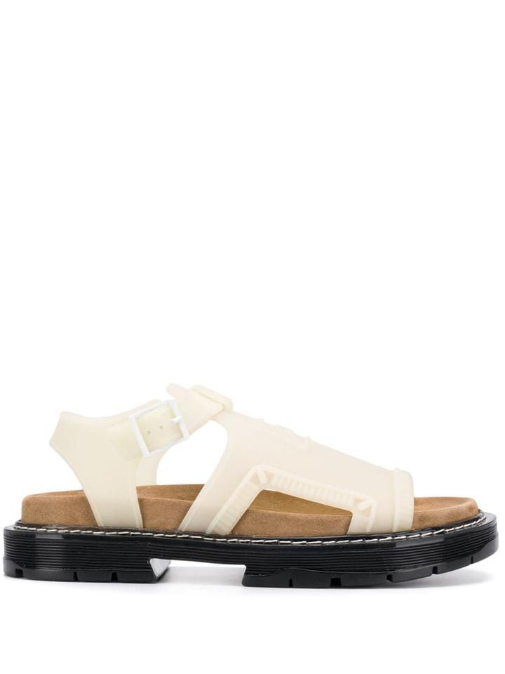 Kenzo Logo Open-toe Sandals - White
