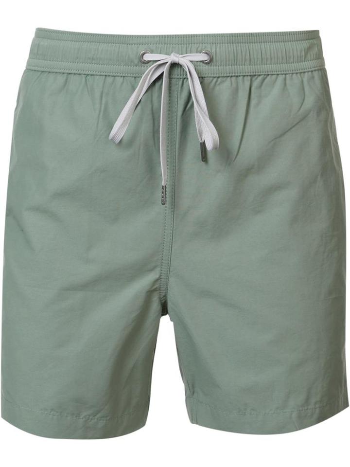 Onia 'charles' Swim Shorts, Men's, Size: Xl, Green, Cotton/nylon -12