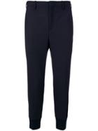 Neil Barrett Tailored Trousers With Gathered Ankle - Black