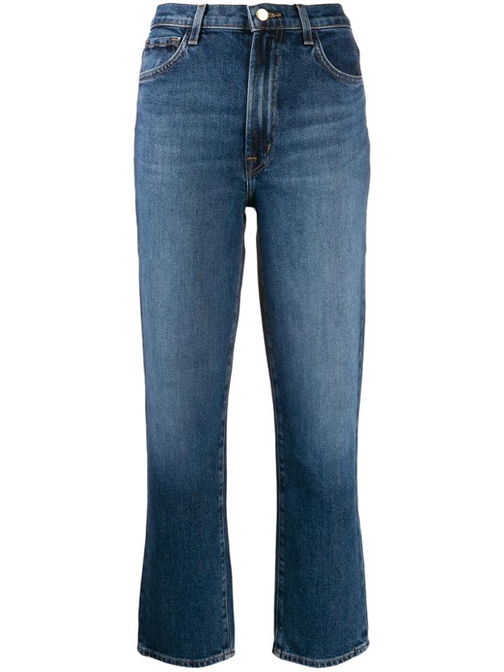 J Brand Jules Cropped Denim Jeans - Blue