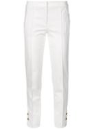 Escada Button Cuff Trousers - White