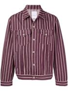 Napa By Martine Rose Striped Trucker Jacket - Red