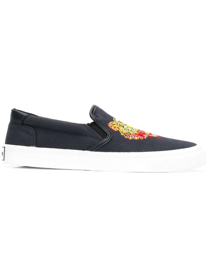 Kenzo K-state Dragon Tiger Sneakers - Grey