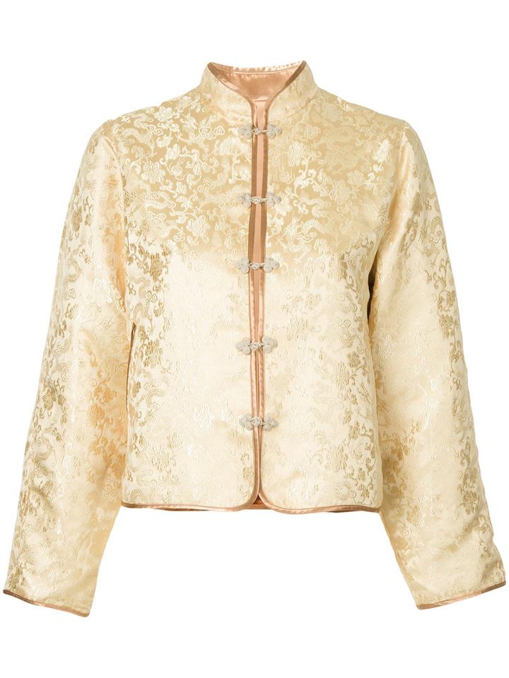 H Beauty & Youth - Asian-inspired Jacket - Women - Polyester - M, Grey, Polyester