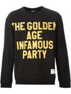 Ejxiii 'the Golden Age Infamous Party' Sweatshirt, Men's, Size: Small, Black, Cotton/spandex/elastane