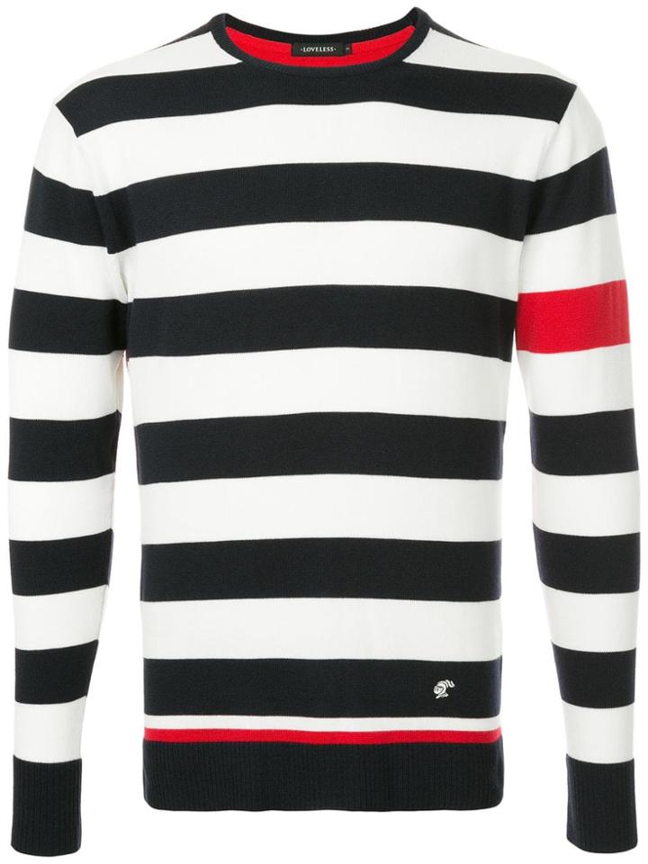 Loveless Striped Sweater - Blue