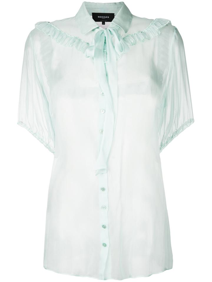 Rochas Bow Tie Blouse - Green