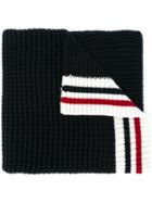 Moncler Gamme Bleu Striped Detail Scarf