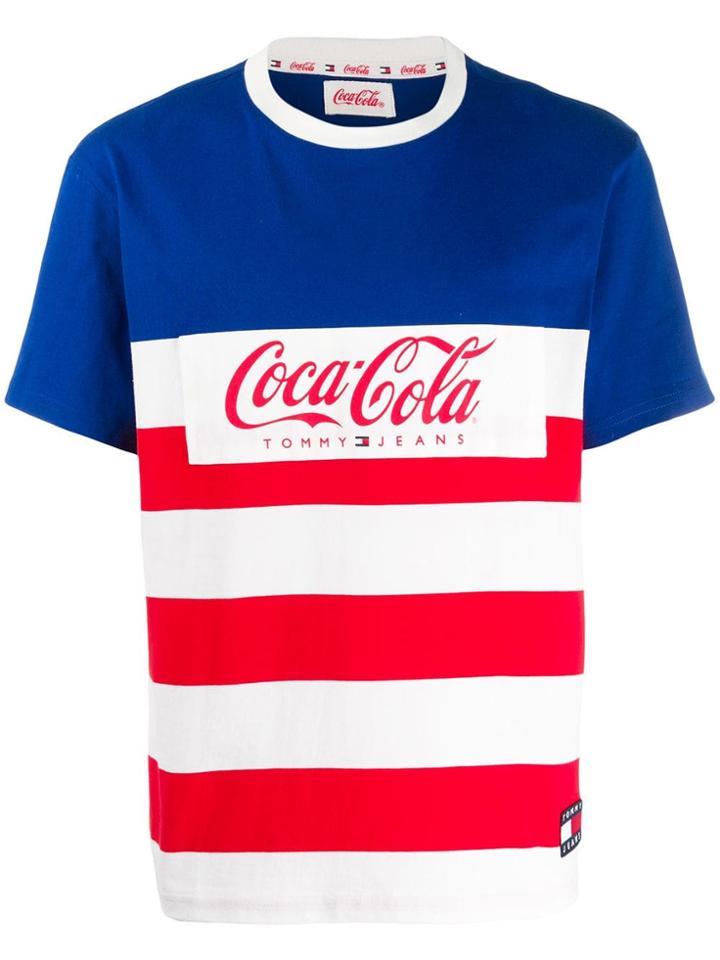 Tommy Jeans X Coca Cola Logo Patch T-shirt - Blue