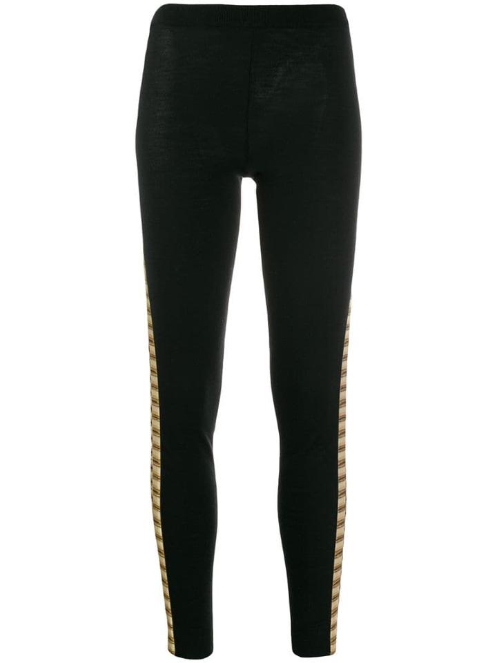 Moschino Printed Side Panels Legging - Black