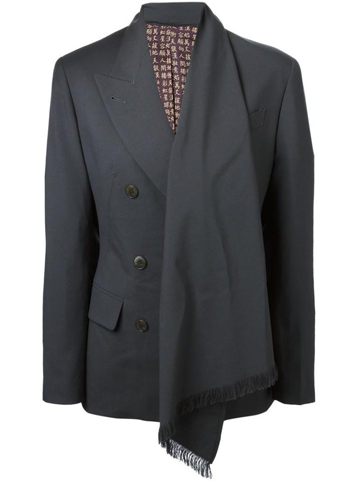 Jean Paul Gaultier Vintage Scarf Detail Blazer