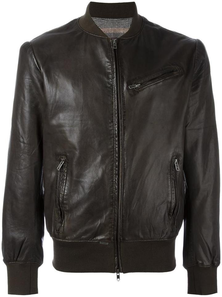 S.w.o.r.d 6.6.44 'smoke' Jacket, Men's, Size: 52, Brown, Leather/cotton/polyester