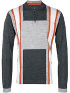 Ps Paul Smith Colour Block Sweater - Grey