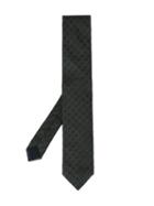 Corneliani Square Jacquard Tie - Black
