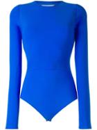Maison Margiela Technical Jersey Body, Women's, Size: 40, Blue, Polyamide/spandex/elastane