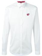 Mcq Alexander Mcqueen 'swallow Harness' Shirt, Men's, Size: 46, White, Cotton/polyamide/spandex/elastane