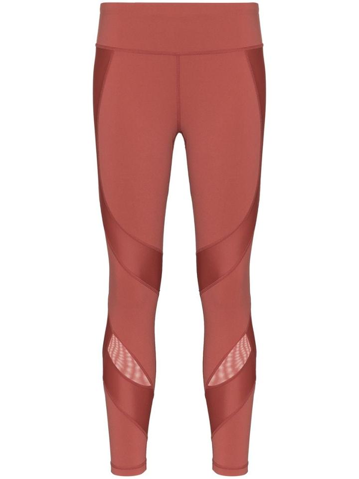 Sweaty Betty Power Mesh 7/8 Gym Leggings - Red