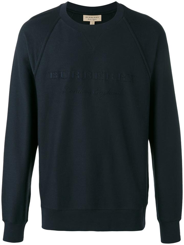 Burberry - Coleford Sweatshirt - Men - Cotton/viscose - M, Blue, Cotton/viscose