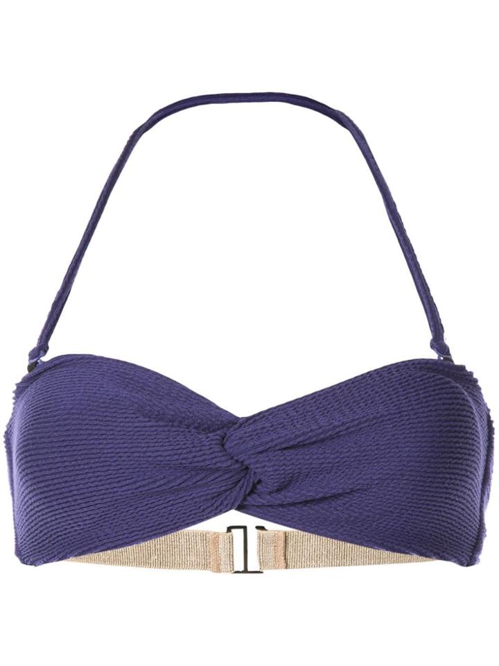 Muller Of Yoshiokubo Ribbed Bra Top - Purple