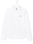 Armani Junior - Logo Shirt - Kids - Cotton/spandex/elastane - 16 Yrs, White
