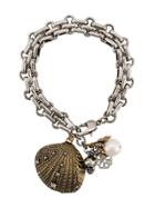 Alexander Mcqueen Seashell Charm Bracelet - Silver