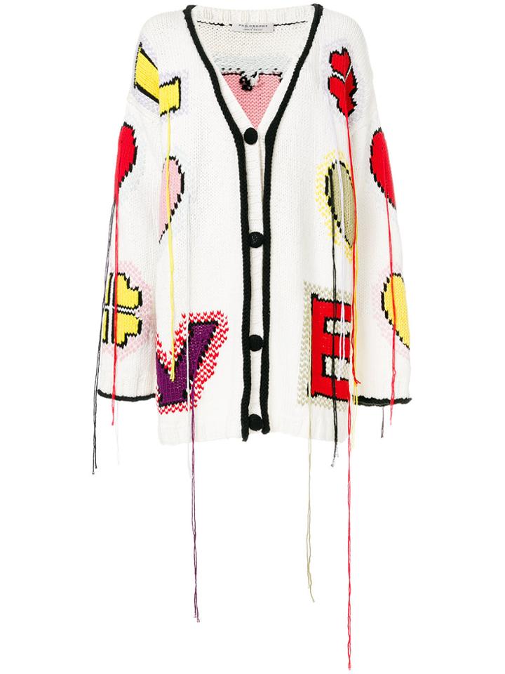 Philosophy Di Lorenzo Serafini Love Embellished Cardigan - White