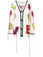 Philosophy Di Lorenzo Serafini Love Embellished Cardigan - White