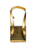 Y/project Metallic Gold Accordion Mini Leather Tote Bag
