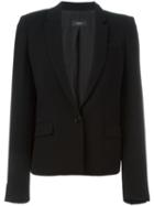 Joseph Single Button Blazer, Women's, Size: 40, Black, Acetate/polyester/viscose