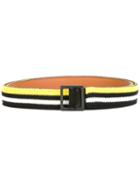 Ermanno Scervino Striped Belt, Women's, Size: 80, Black, Cotton/leather