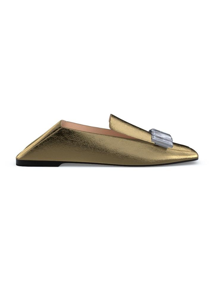 Sergio Rossi Customised Sr1 Slippers - Metallic