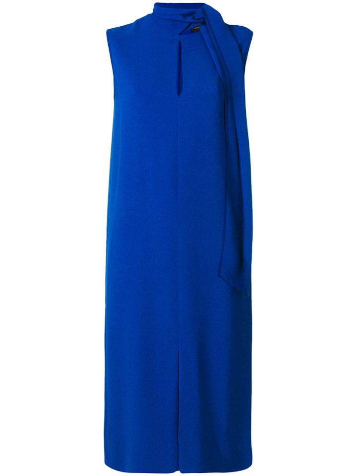Joseph Tie Neck Dress - Blue