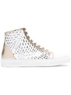 Loriblu Cut-out Panel Sneakers - White