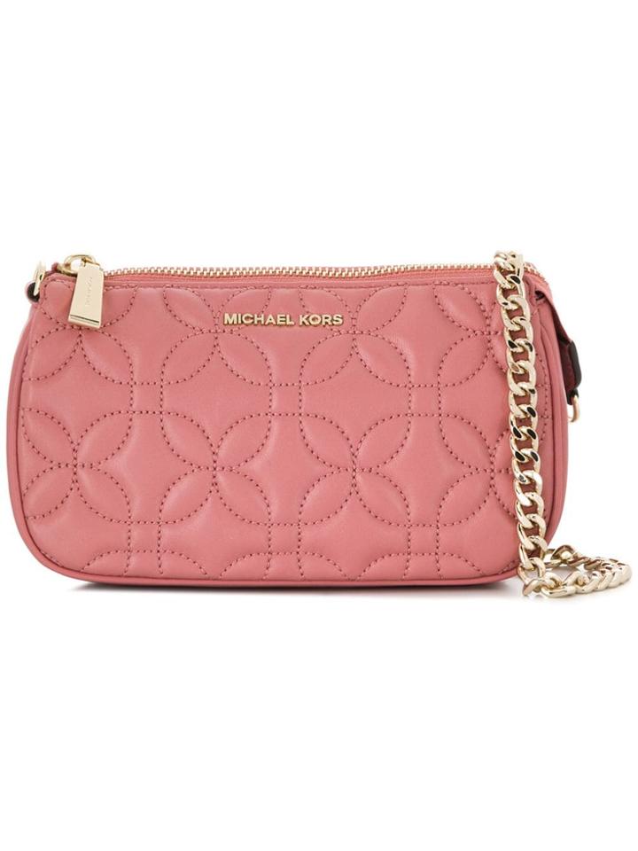 Michael Michael Kors Md Chain Clutch Bag - Pink