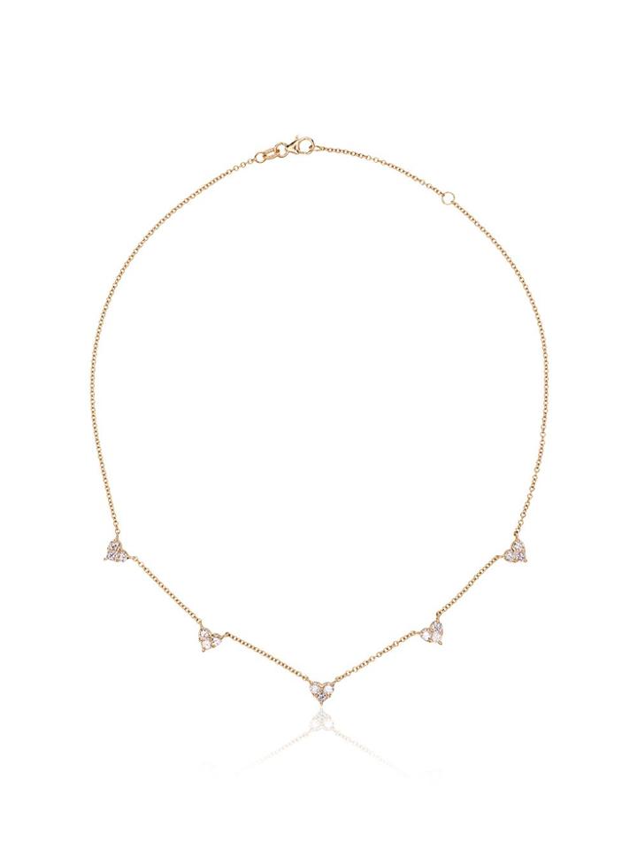 Shay 18k Yellow Gold Mini Heart Diamond Necklace - Metallic
