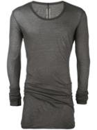 Rick Owens - Long Length T-shirt - Men - Cotton - L, Grey, Cotton