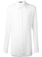 Ann Demeulemeester Blanche Longline Shirt, Men's, Size: Small, White, Cotton
