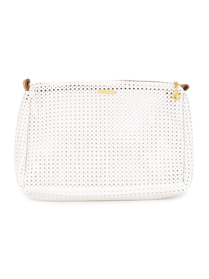 Lygia & Nanny Open Knit Make Up Bag - White