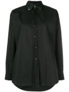 Ports 1961 Fringe Front Collared Shirt - Black