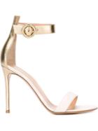 Gianvito Rossi Portofino Sandals, Women's, Size: 39.5, Grey, Leather
