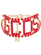 Gcds Logo Chocker Necklace - Red